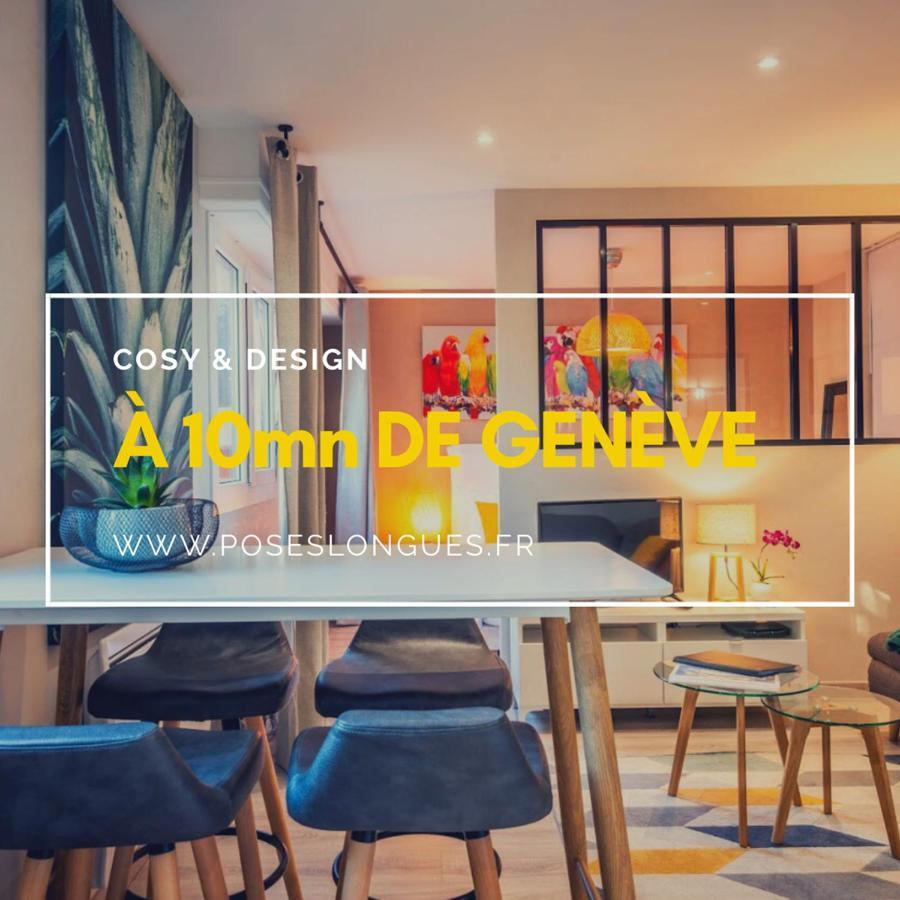Le Chatelet- Parking Gratuit - Cosy Et Design - A 10 Mn De Geneve Annemasse Exterior foto